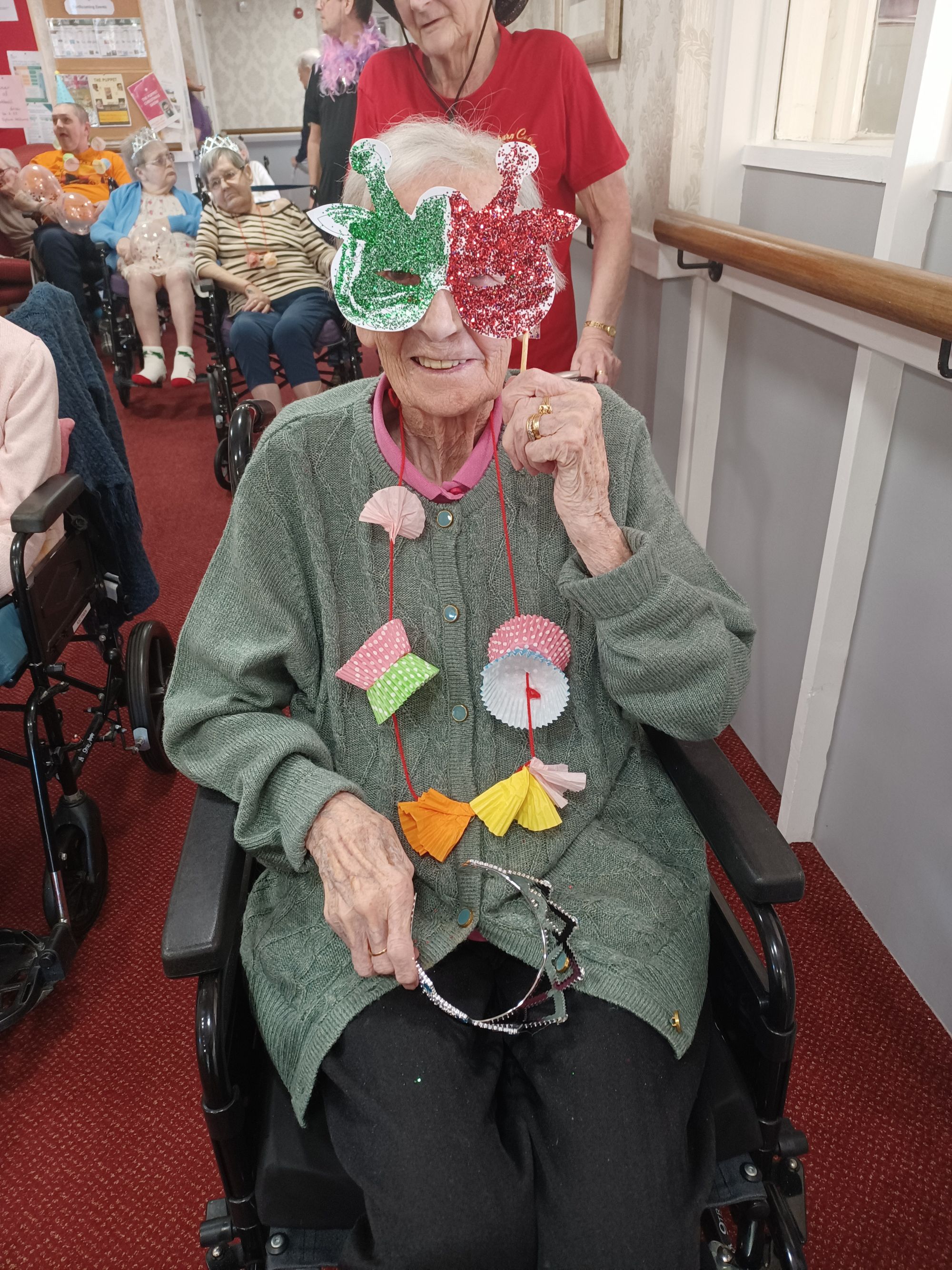 Peterlee care home residents enjoy Mardi Gras party