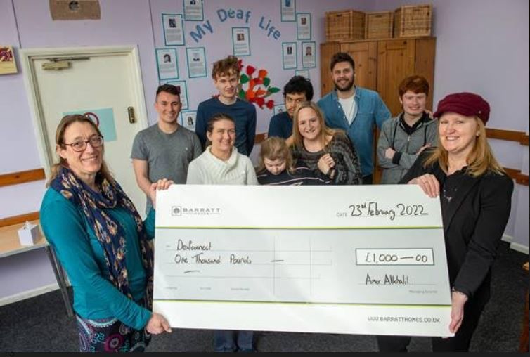 Northampton deaf charity benefits from £1,000 donation