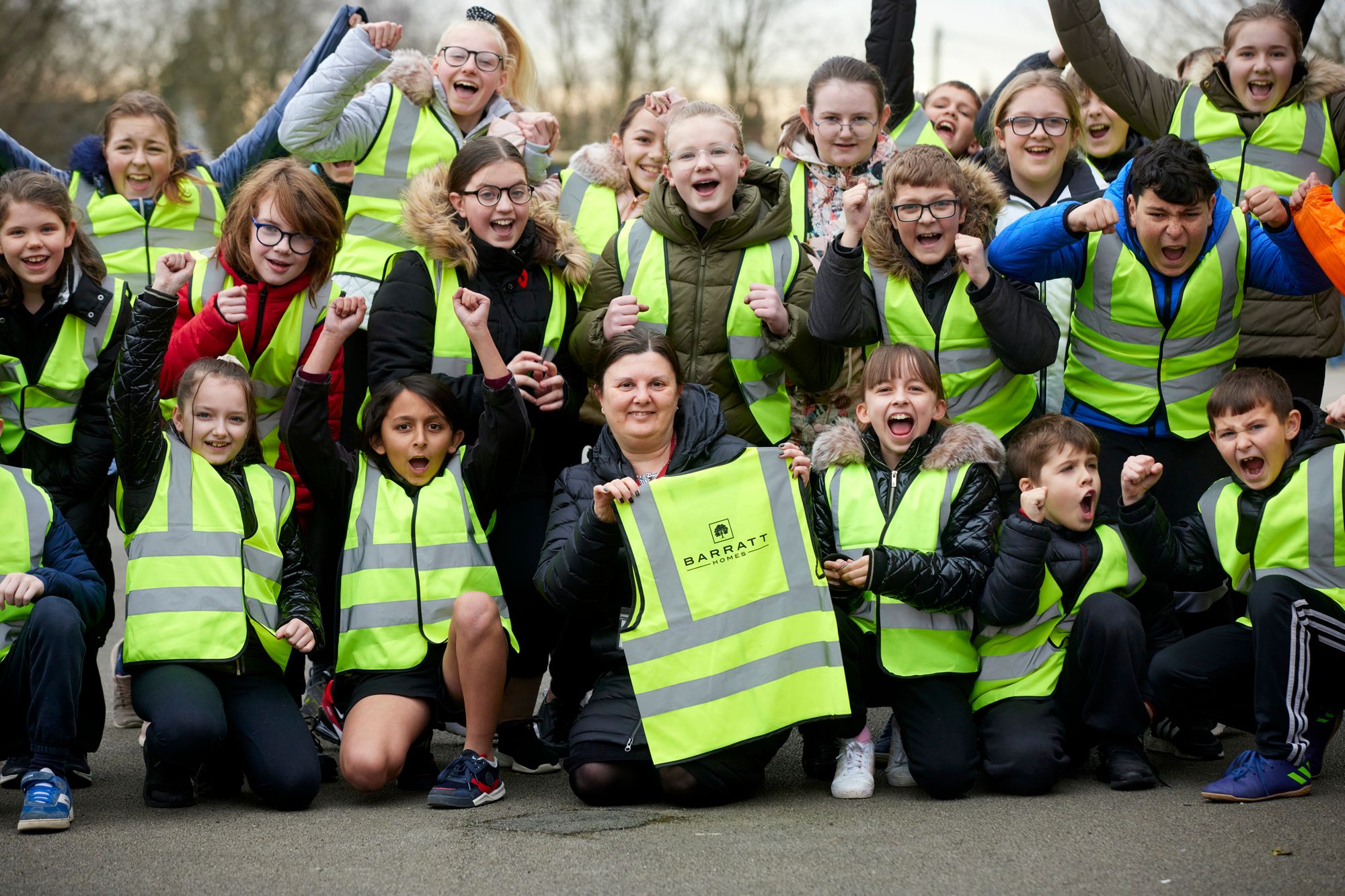 Hindley primary school pupils receive shiny new reflective vests