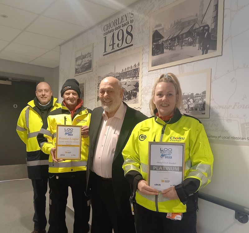 Chorley market wins platinum 'Loo of the Year' award