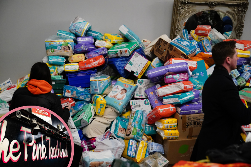 Rayleigh Pink Toothbrush promoter driving to Polish-Ukrainian border to donate care packages
