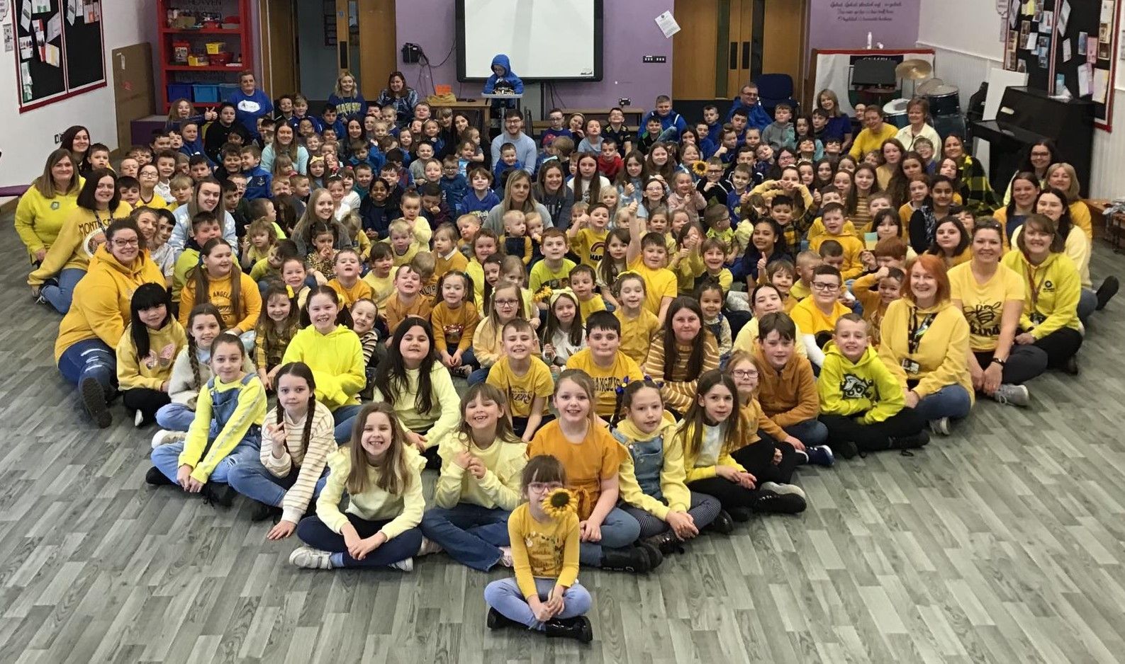 Ystradgynlais primary school raises almost £800 for Ukraine