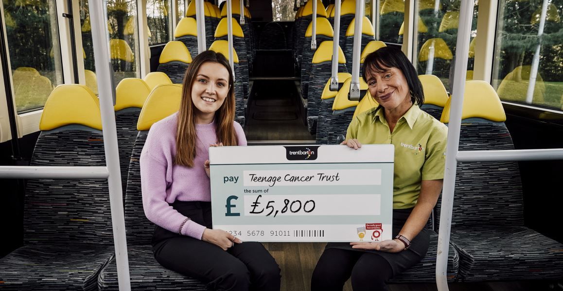 Bus operator raises £5,800 for Teenage Cancer Trust