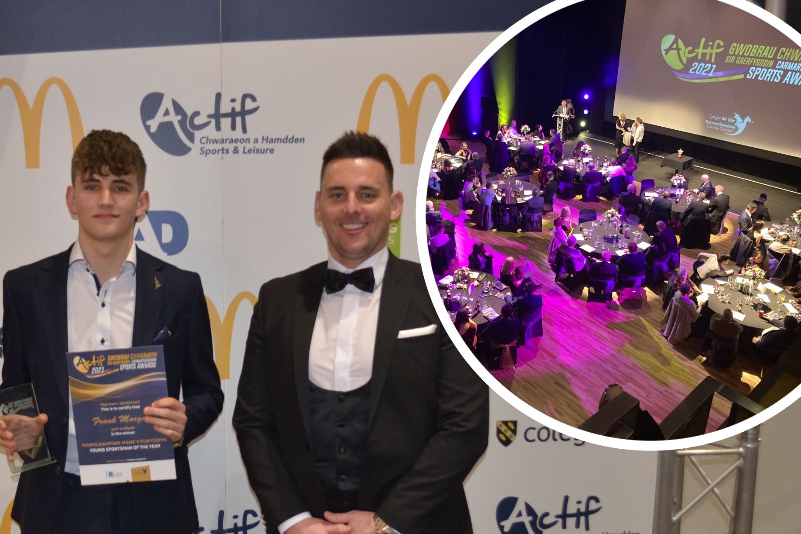Carmarthenshire sporting heroes under spotlight at awards ceremony