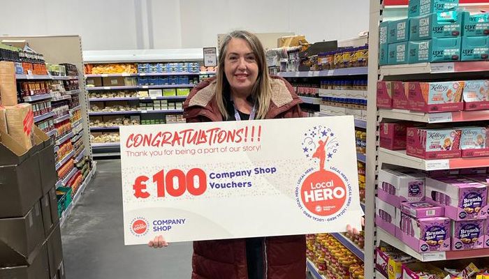 Middleton store recognises Community Response leader as 'local hero'