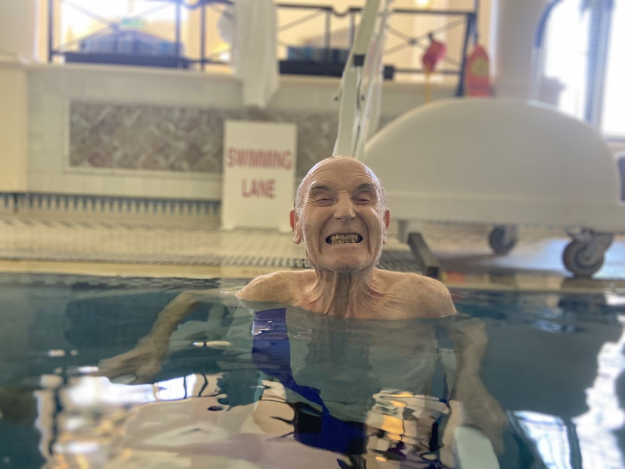 Ware care home grants 91-year-old's wish to return to the pool