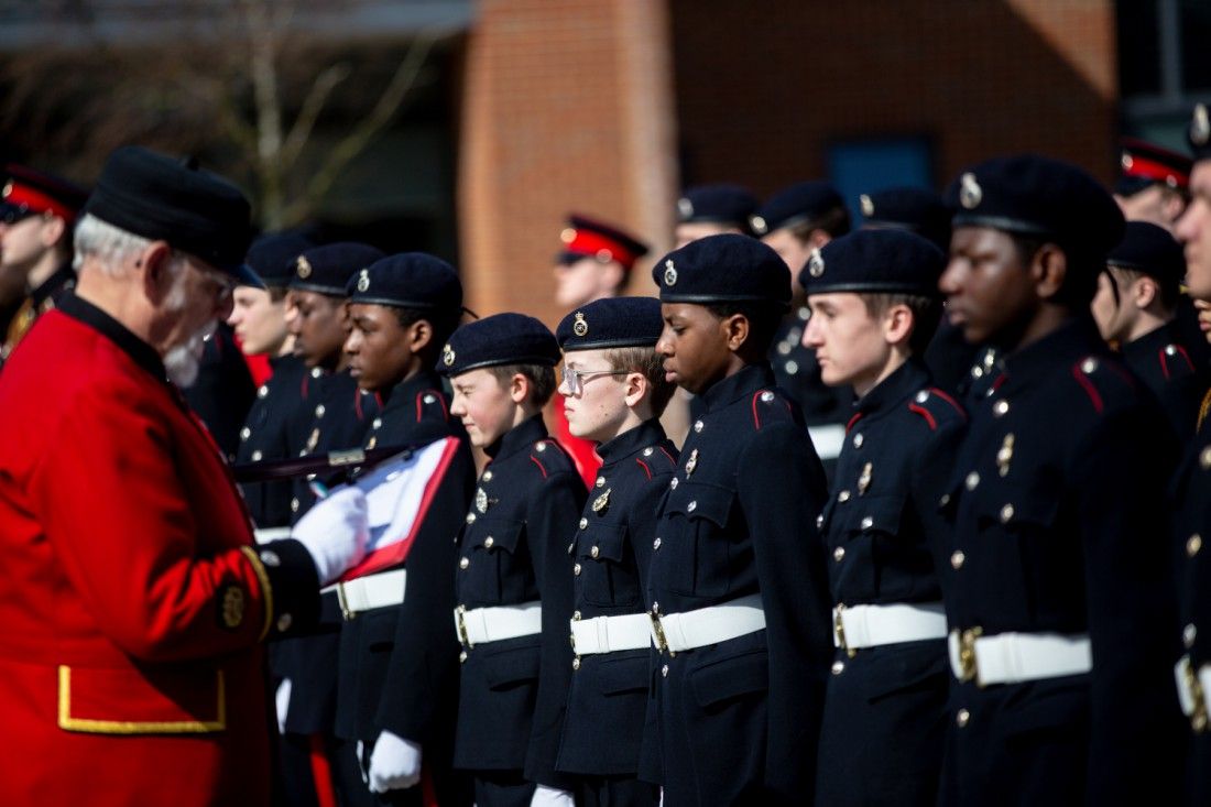 Dover students compete in military drill competition