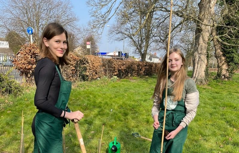 March academy plants trees to mark platinum jubilee