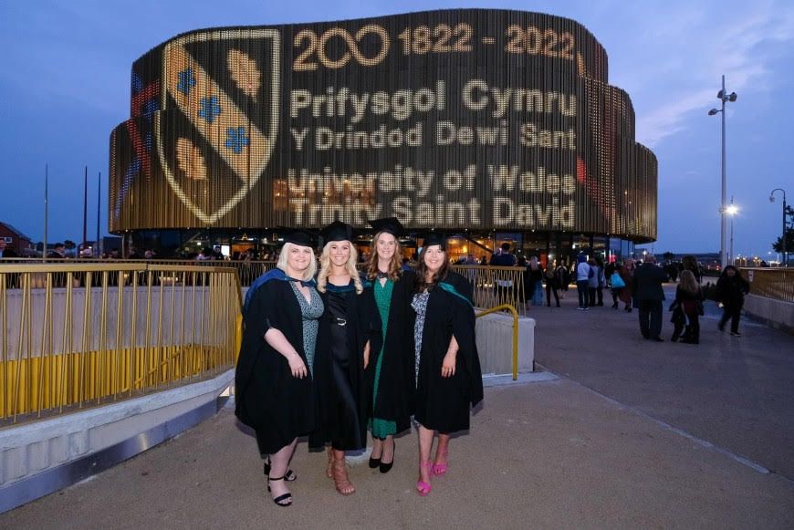 University of Wales Trinity Saint David 'Early Years' students celebrate graduation across campuses