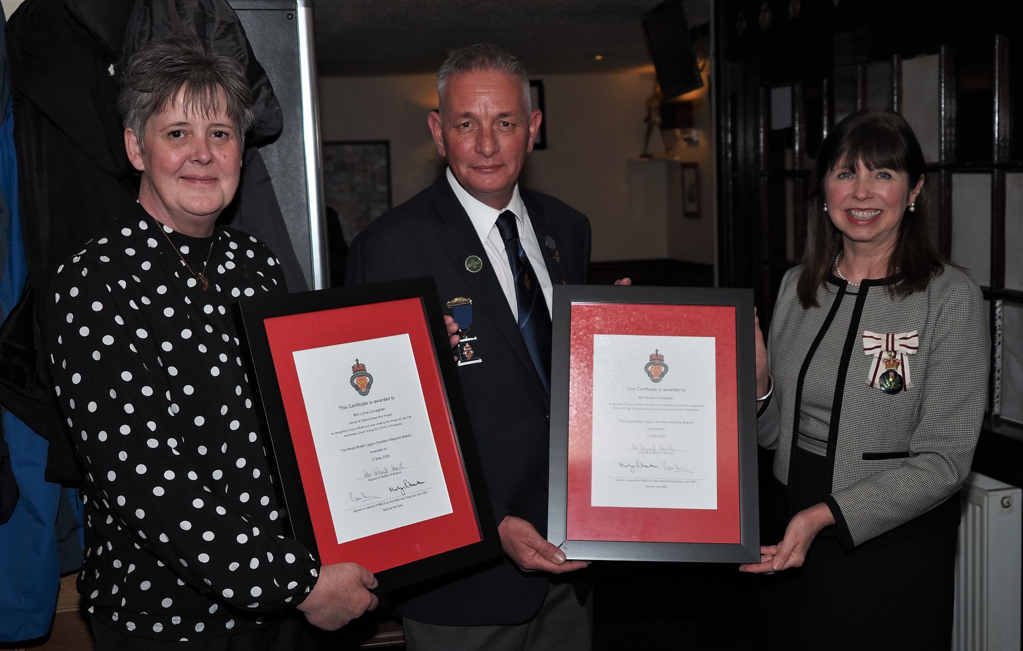 Maybole RBLS branch honour war-time history buffs