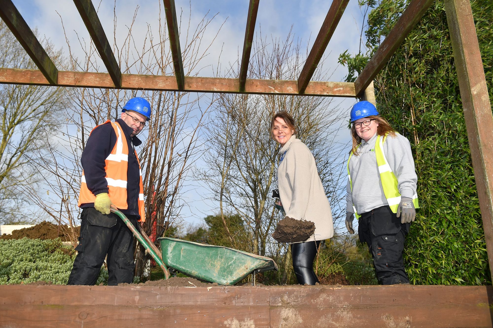 Market Harborough school adds topsoil to on-site 'Wellbeing Garden'