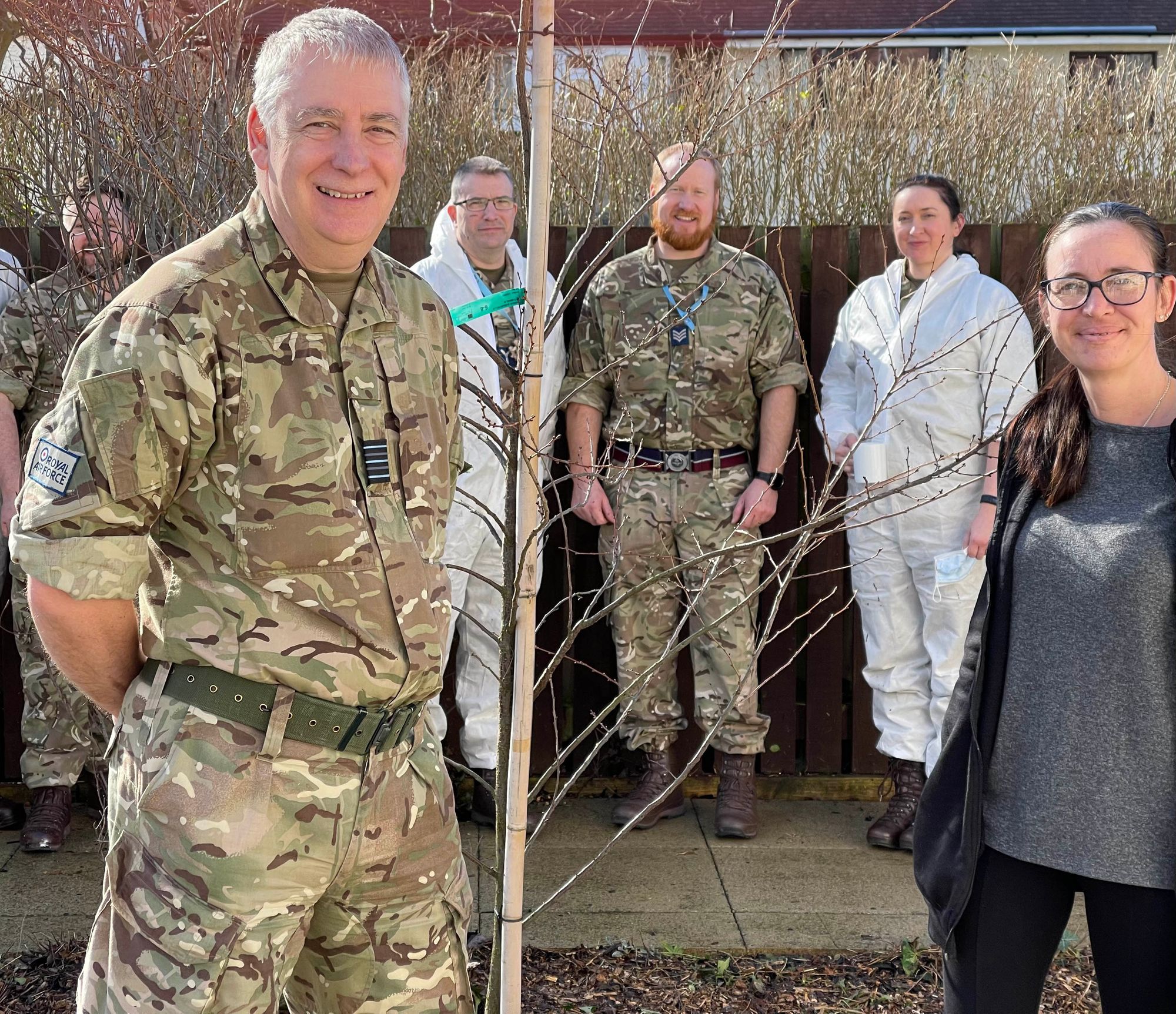 Formby RAF reservists transform Hoylake care home garden