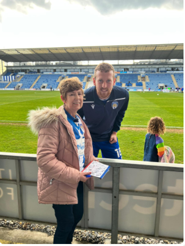 Clacton care home resident’s wish comes true as she watches Colchester United play