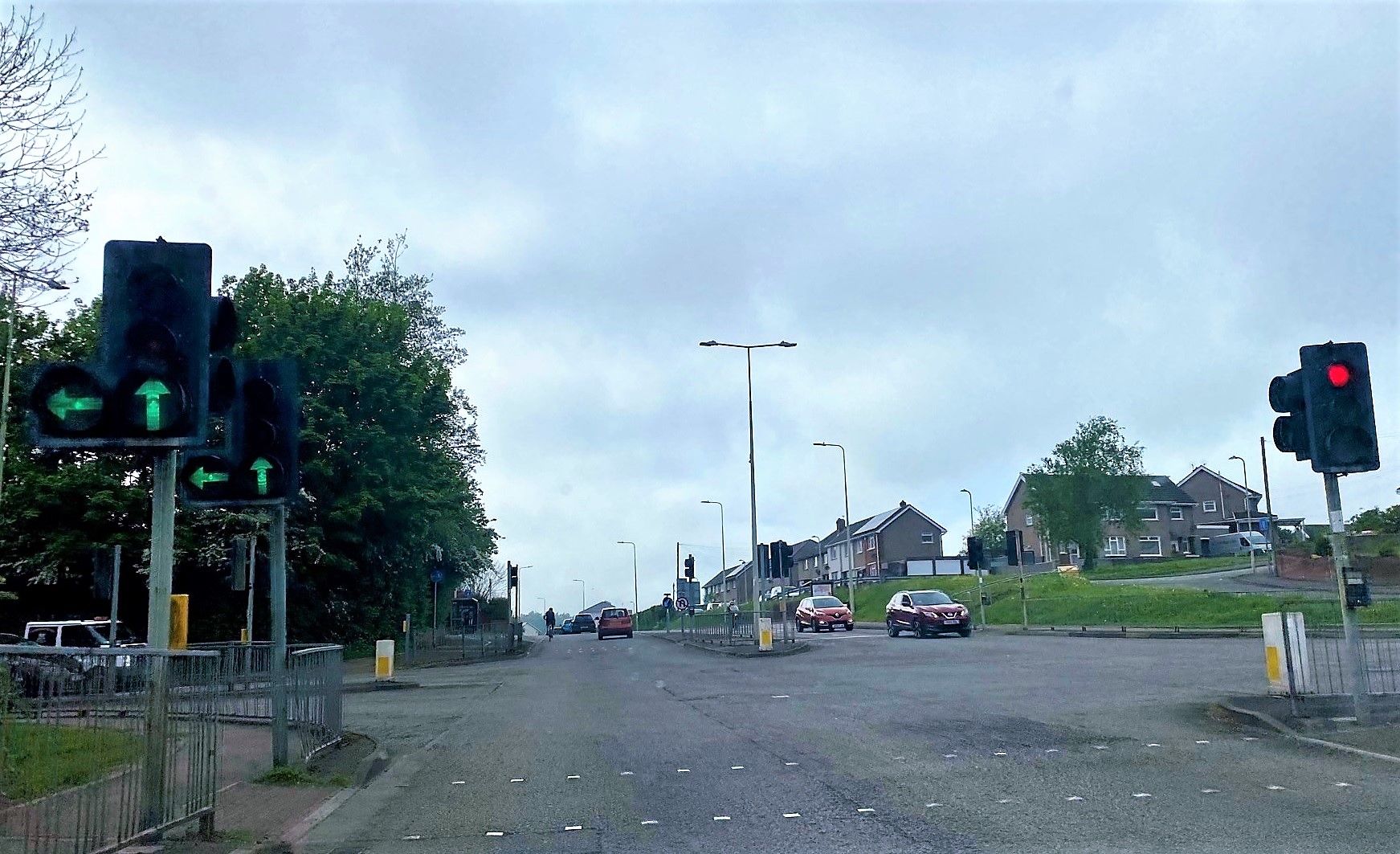 New traffic lights are due to be installed along a busy road in Bridgend County Borough