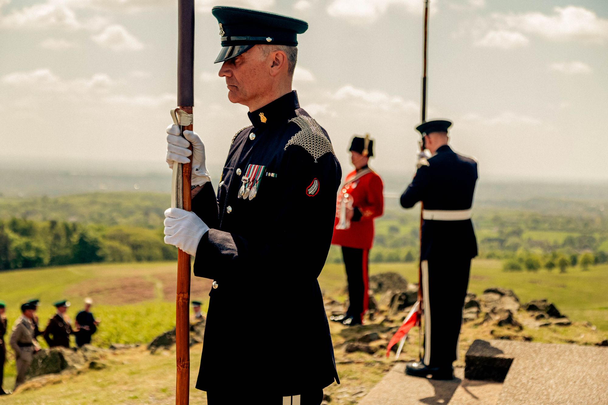 Royal Yeomanry soldiers take part in 'laying' up ceremony