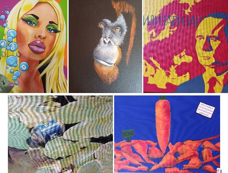 Hinckley gallery hosts eco-themed art exhibition as local MP judges student pieces