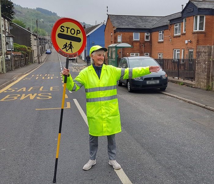 Pontygwaith school crossing patrol officer retires after 38 years