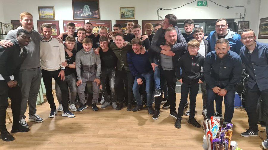 Football: Runcorn Linnets celebrate at presentation evening