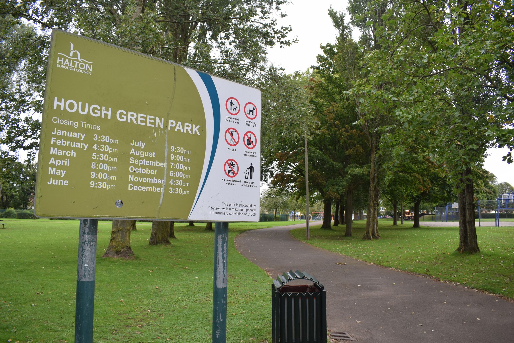 PCSO urges firebugs to own up to parent or guardian after Widnes park blaze