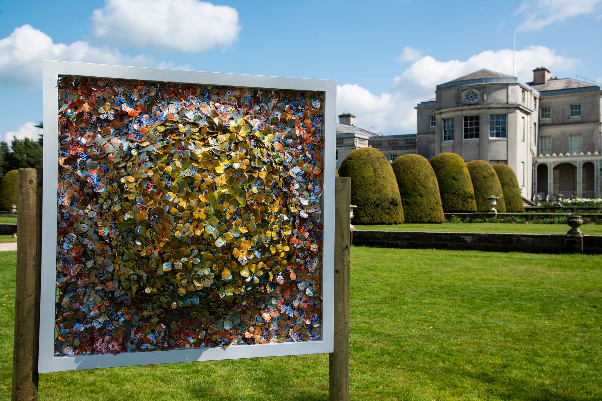 Community groups help create blossom inspired art installations at Shugborough Estate
