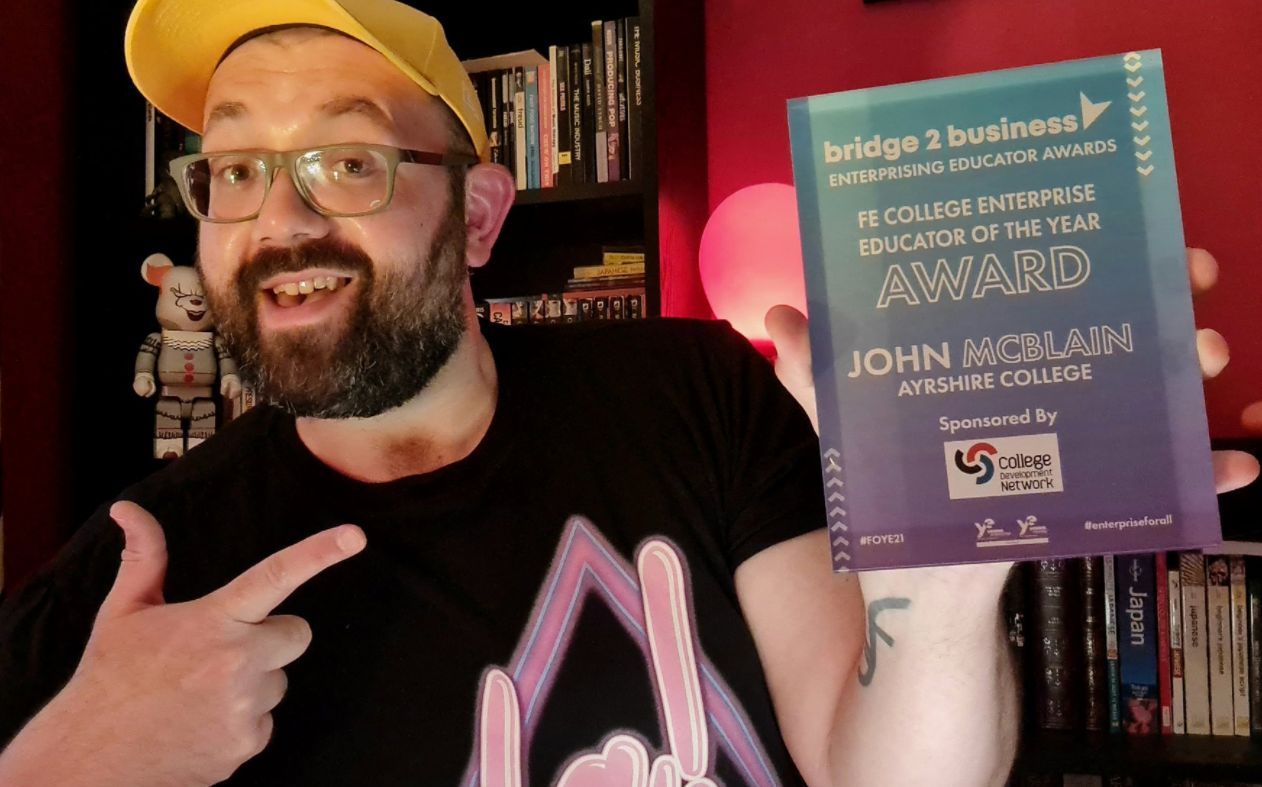 Ayrshire College lecturer receives award recognition for second year running