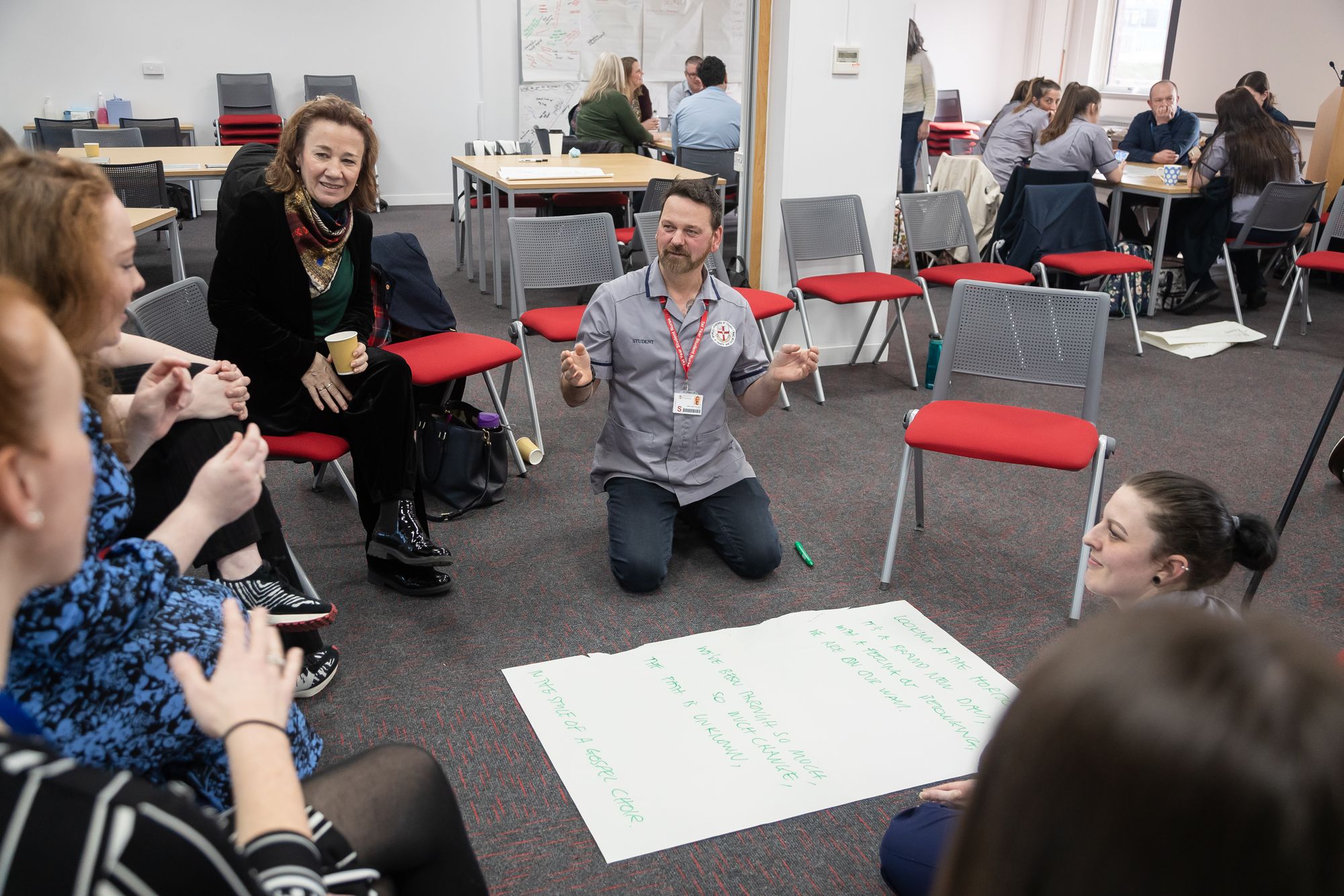 Birkenhead creative health students visited by deputy chief nursing officer