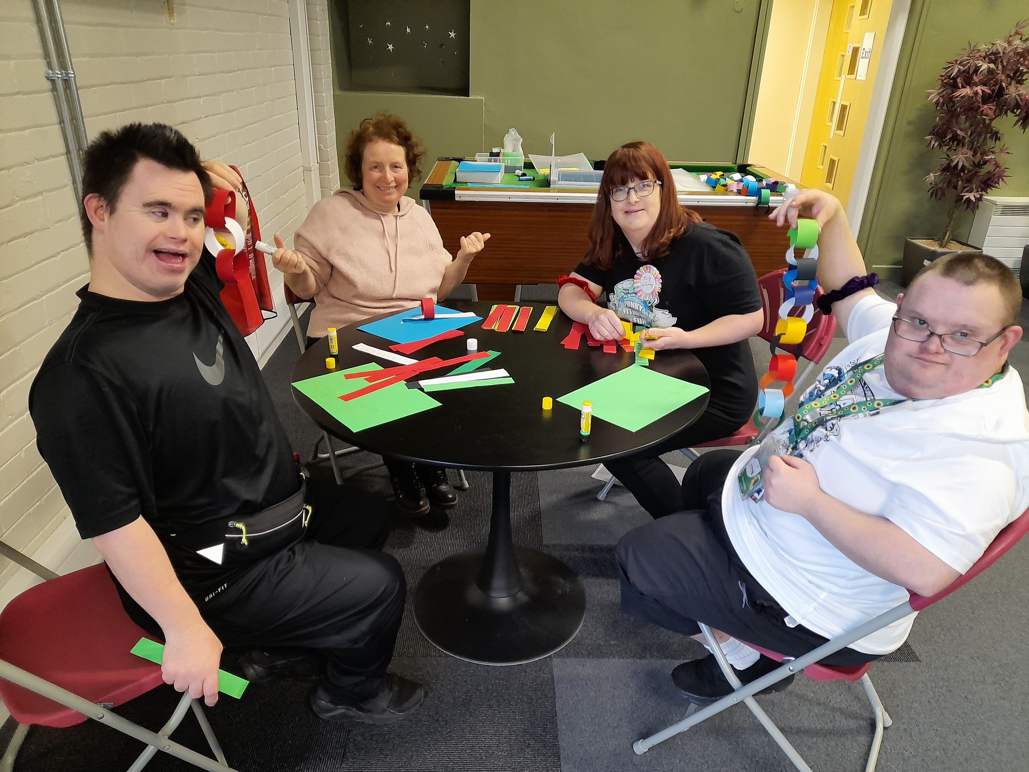 One-mile paper chain created to keep doors open for group supporting additional needs members