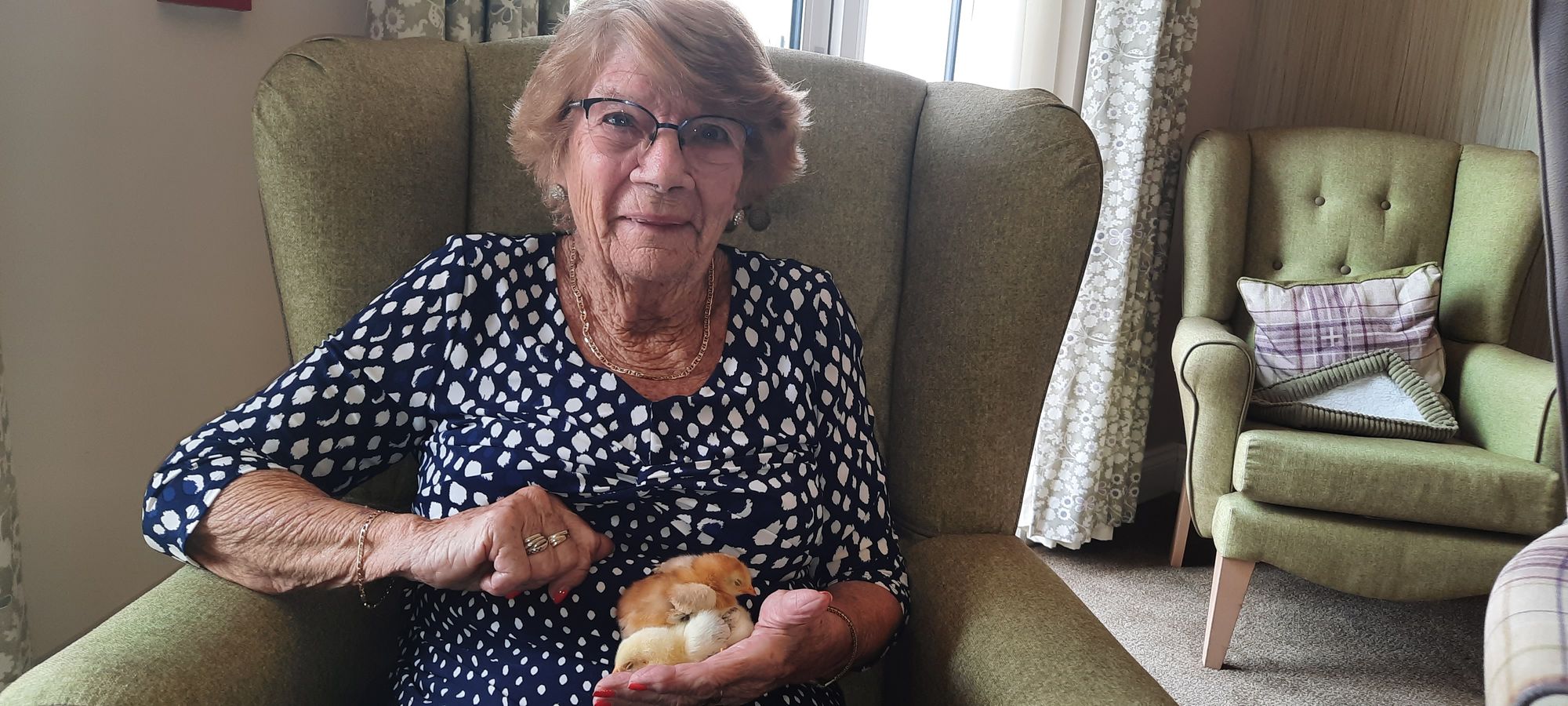 Spring has sprung as Southmead care home welcomes egg-cellent new friends