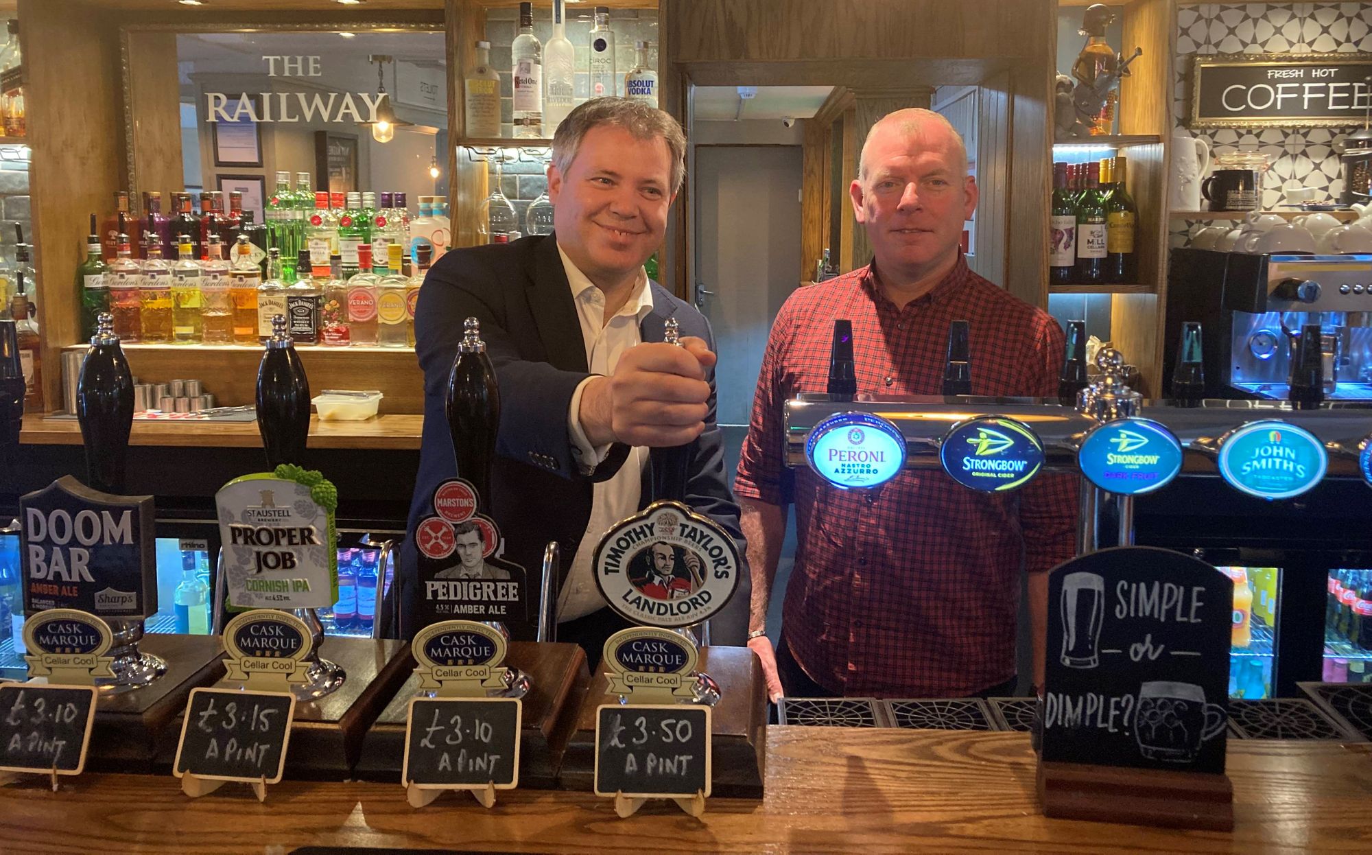 Glenfield pub visited by Charnwood MP Edward Argar after £360k refurb