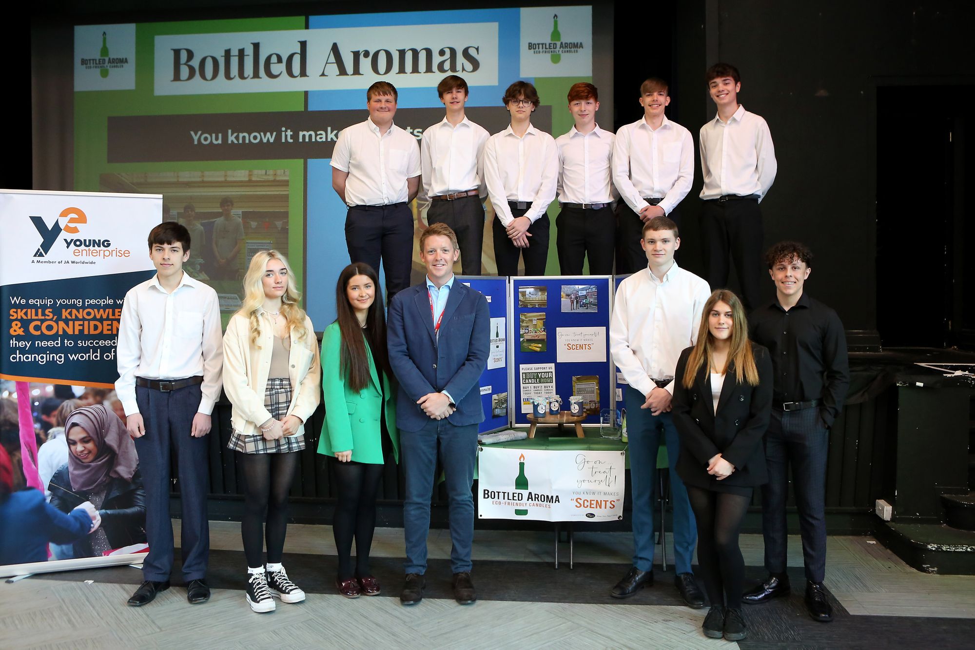 Duke of Westminster meets Chester School students as part of Young Enterprise programme