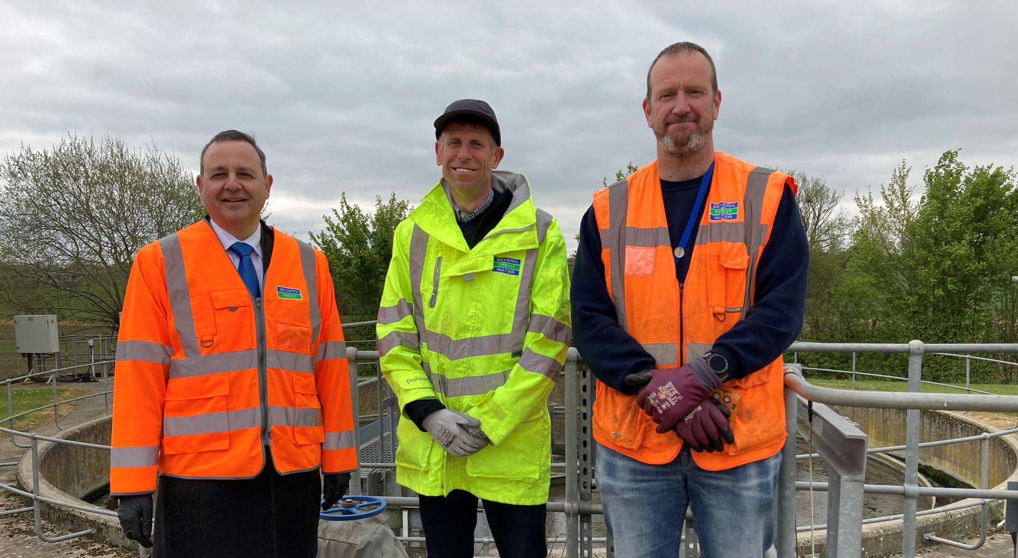 Lutterworth sewage works visited by MP for South Leicestershire Alberto Costa