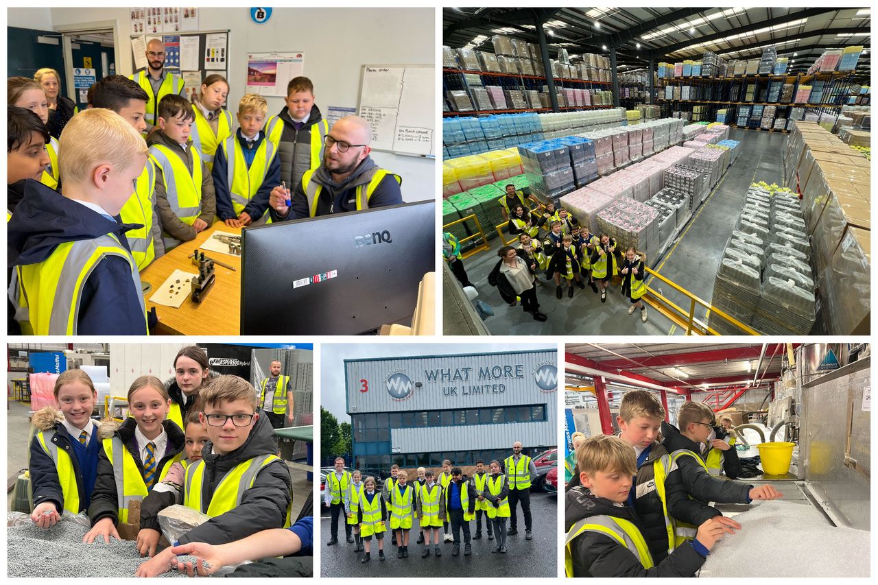 Eco-friendly Accrington school gets tour of recycling works