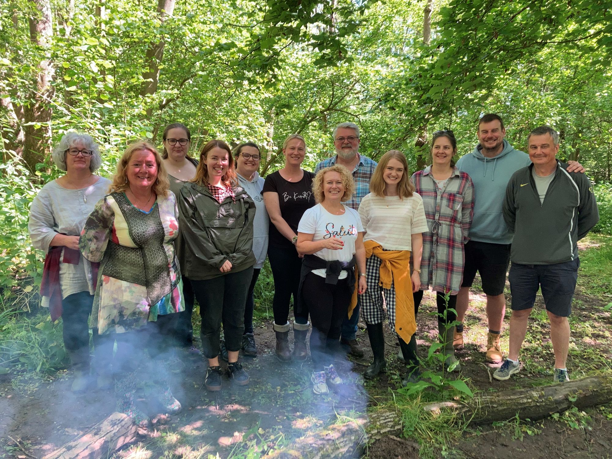 Kent Community Foundation team go wild at forest school in Ashford