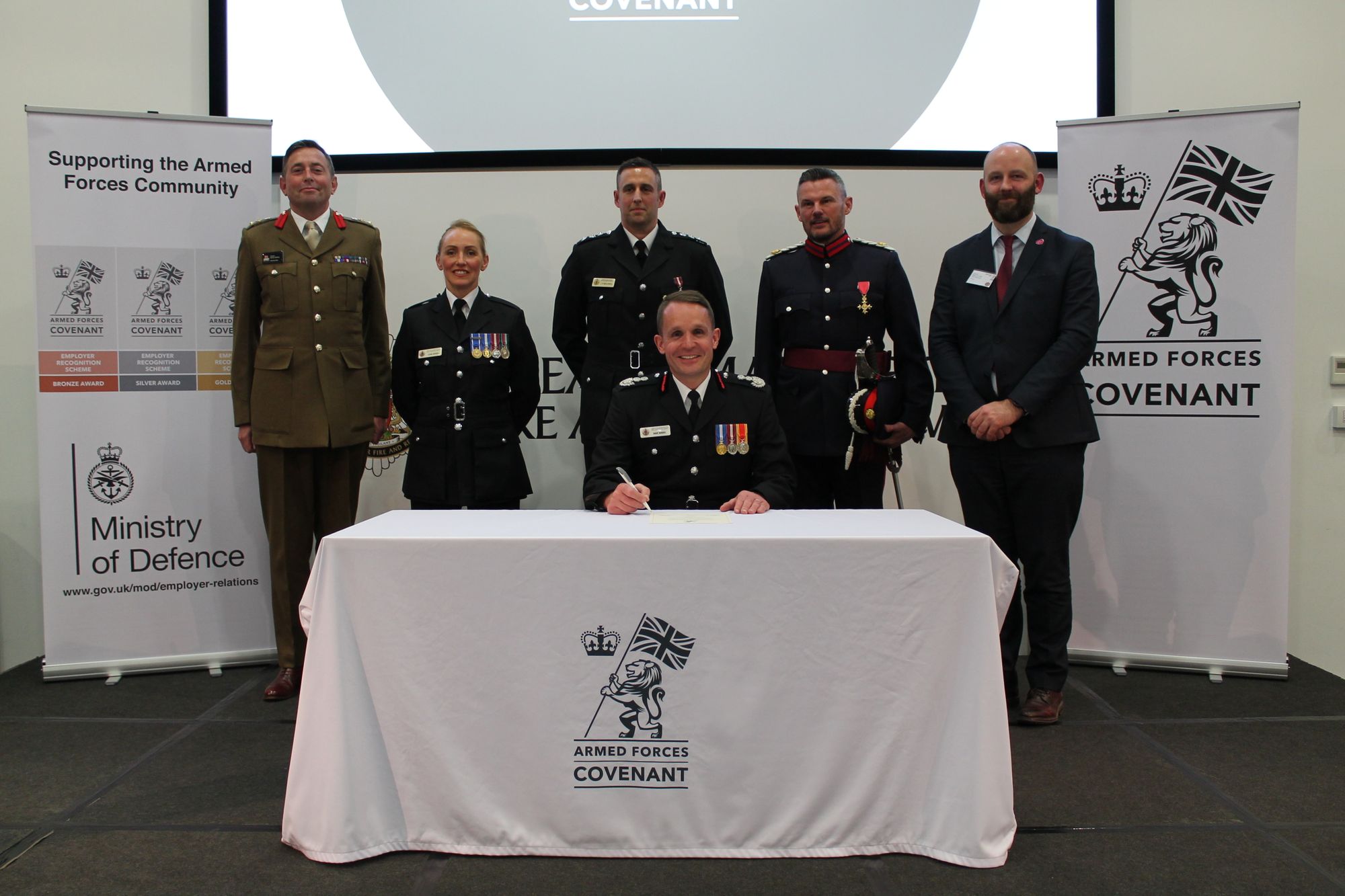Greater Manchester Fire and Rescue Service signs the Armed Forces Covenant