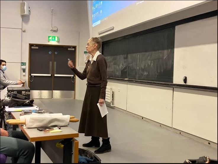 Hale Barns care home resident talks to students about living with dementia