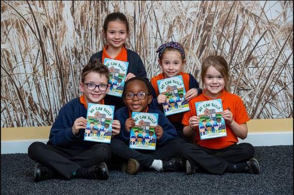 Pupils at a Kettering primary school start the first chapter towards a career in construction