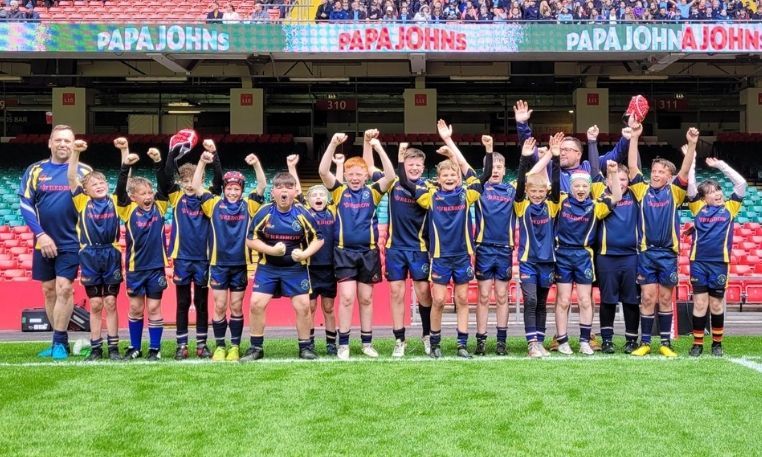Rhiw Syr Dafydd Primary School crowned rugby champions