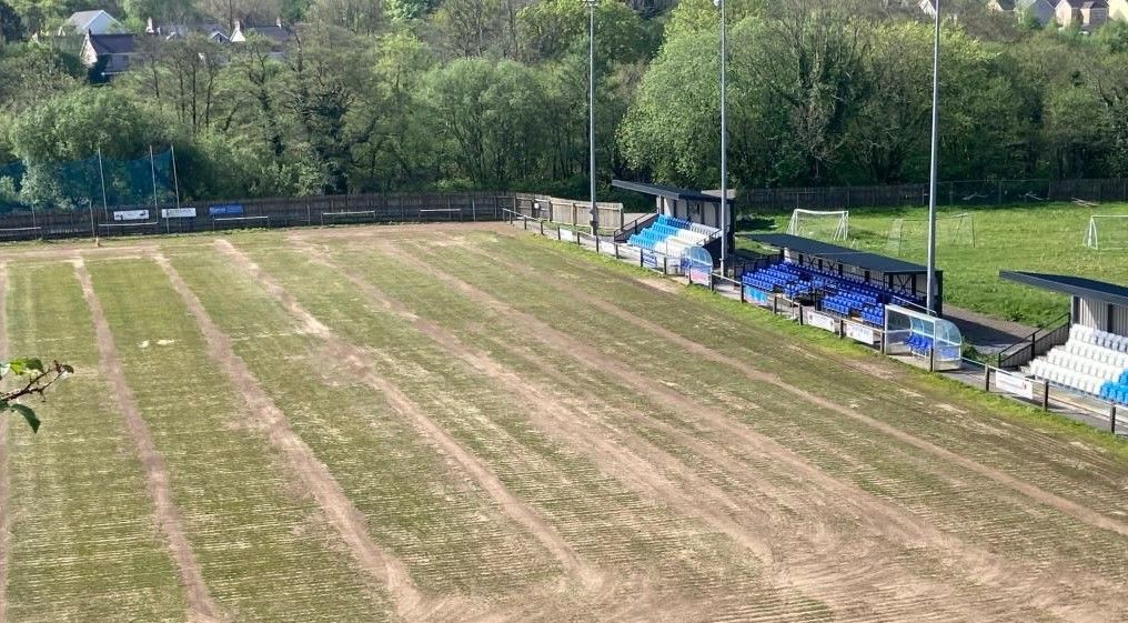 Cwmamman United AFC undertakes major pitch transformation project
