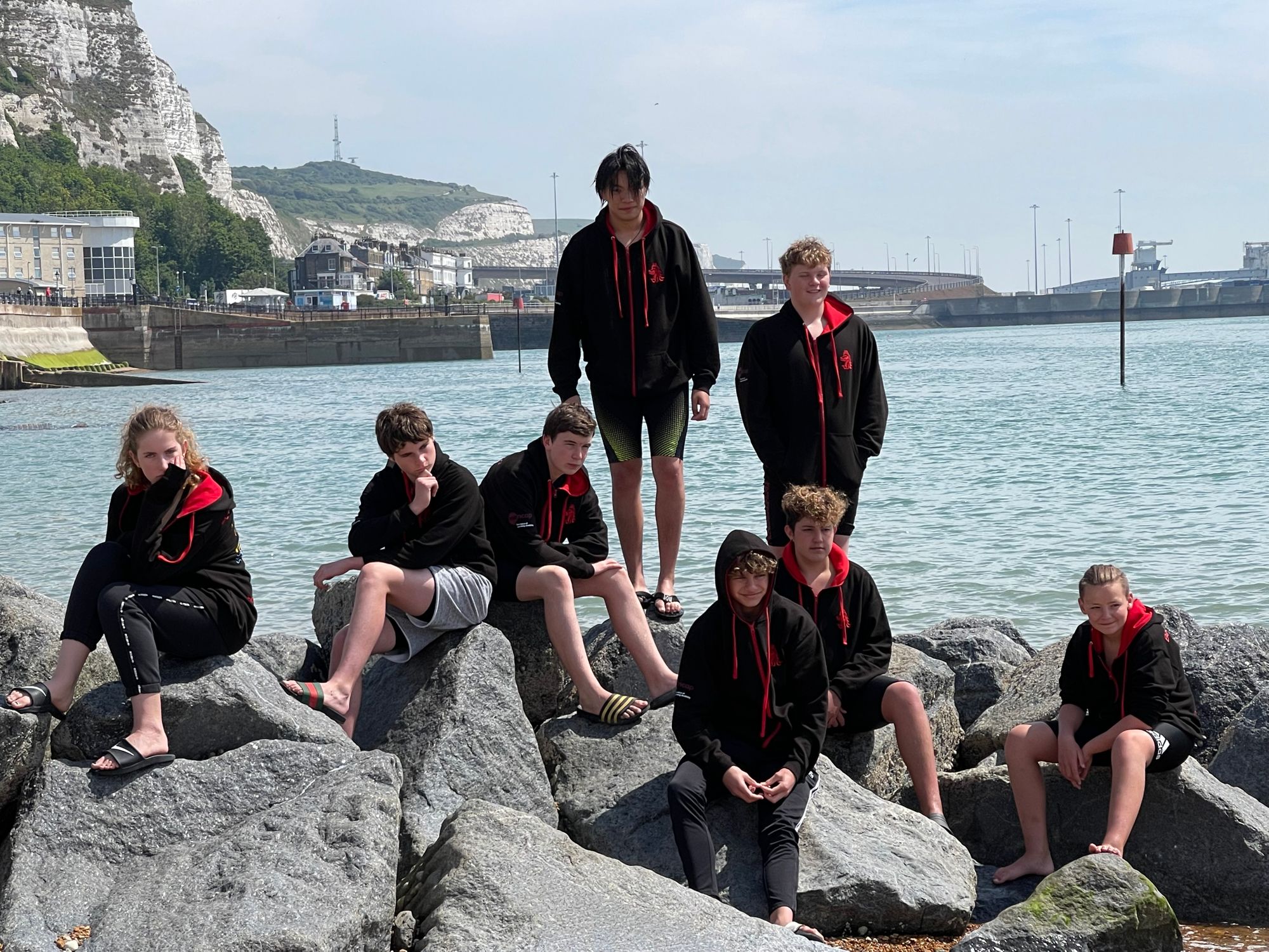 Macclesfield marvels training for Channel swim for Mencap