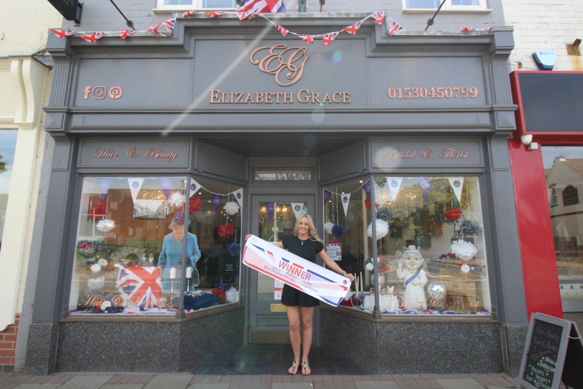 Leicestershire Hairdresser takes award for Jubilee display InYourArea Community