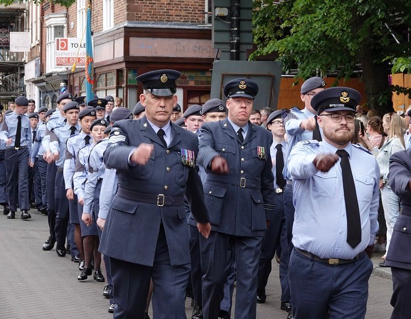 Air Cadets march in honour of Queen's Platinum Jubilee