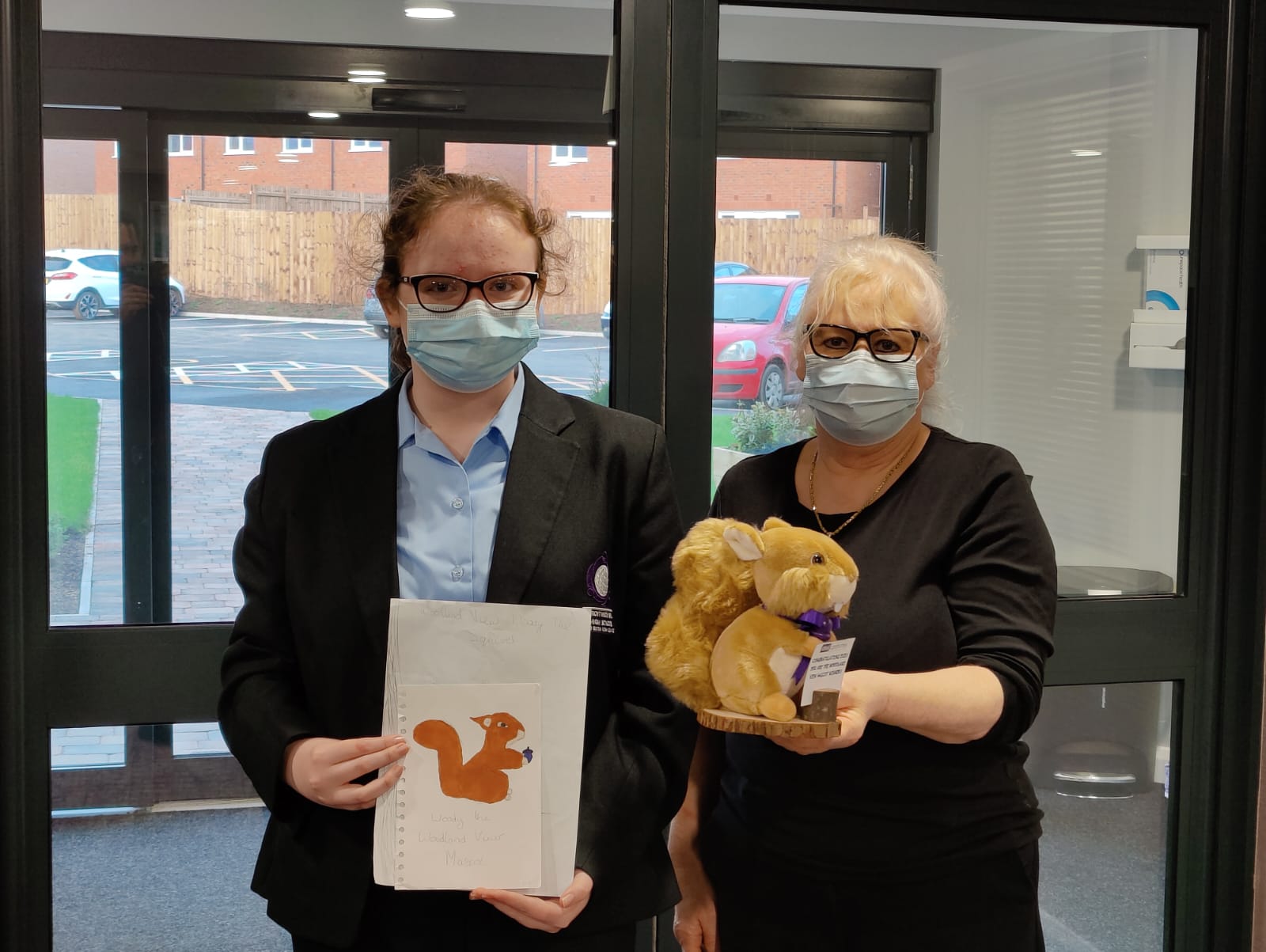 Droitwich care home mascot Woody goes on tour