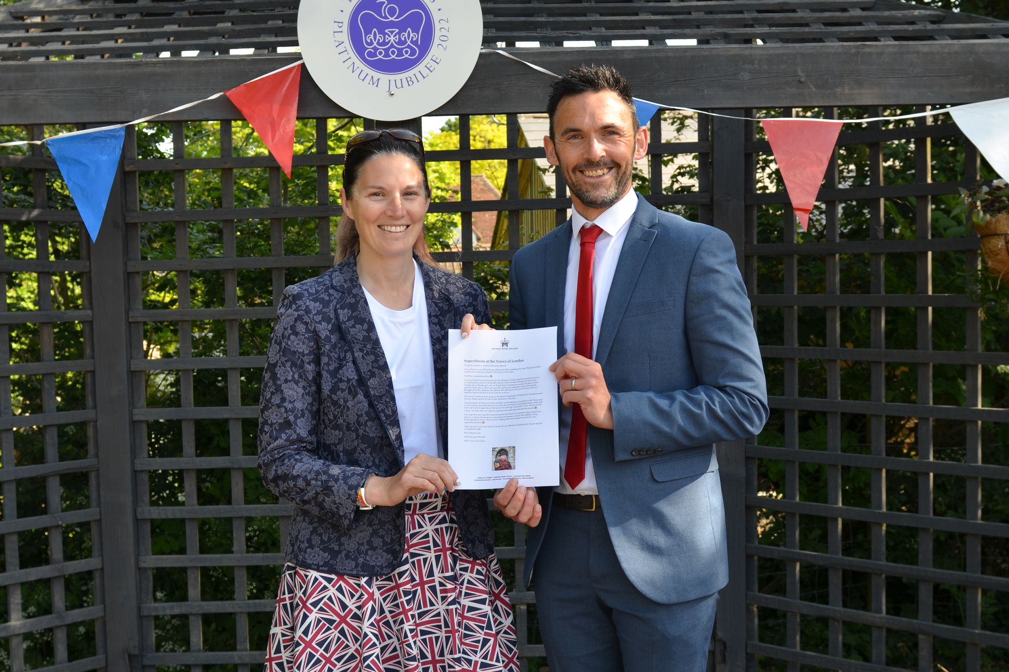 Suffolk school grows 'Superbloom' garden as part of the Platinum Jubilee celebrations