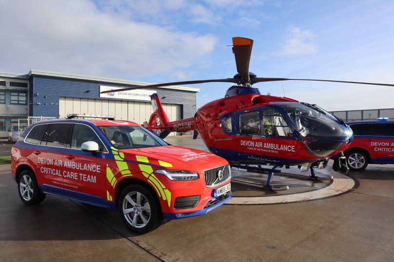 30 years service of Devon Air Ambulance celebrated at Bideford RFC