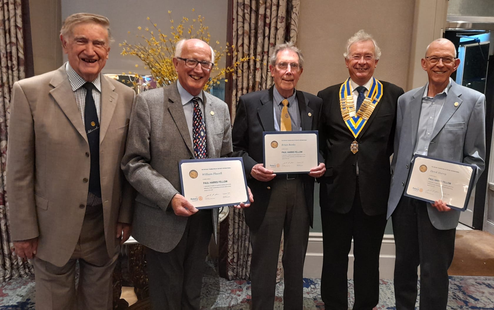 Fellowship awards for Folkestone Channel Rotary