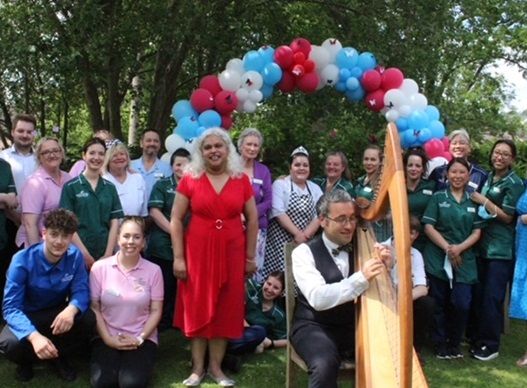 Oxted care home celebrates big Jubilee lunch