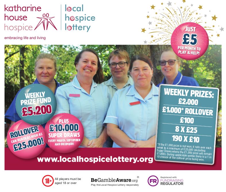 Katharine House Hospice joins forces with Local Hospice Lottery to raise money