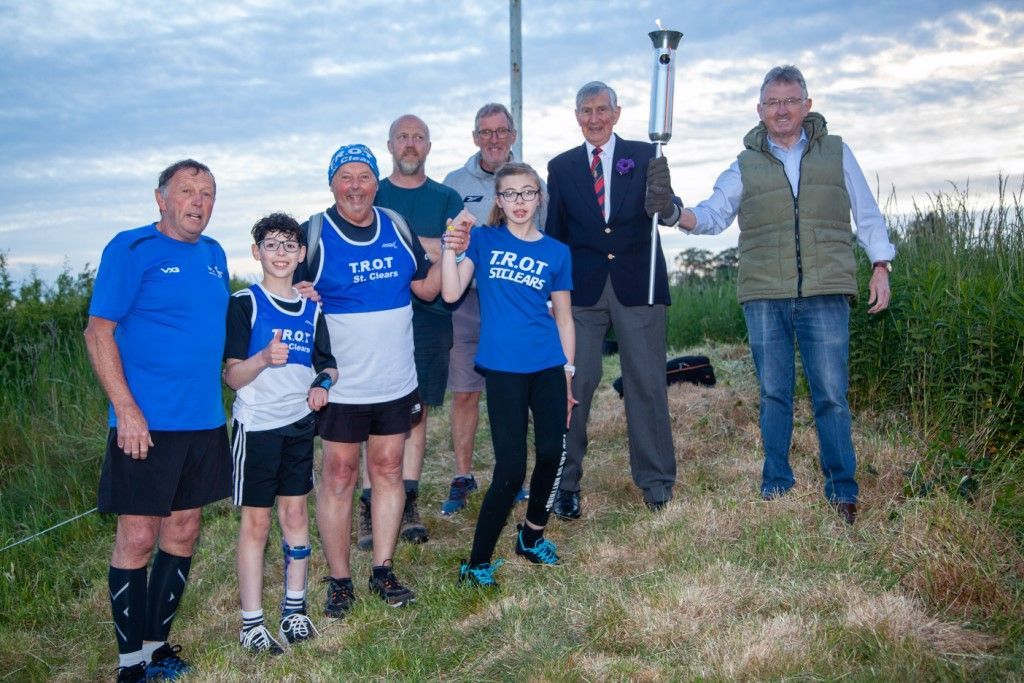 St Clears Platinum Jubilee beacon lighting and torch relay event hailed a success