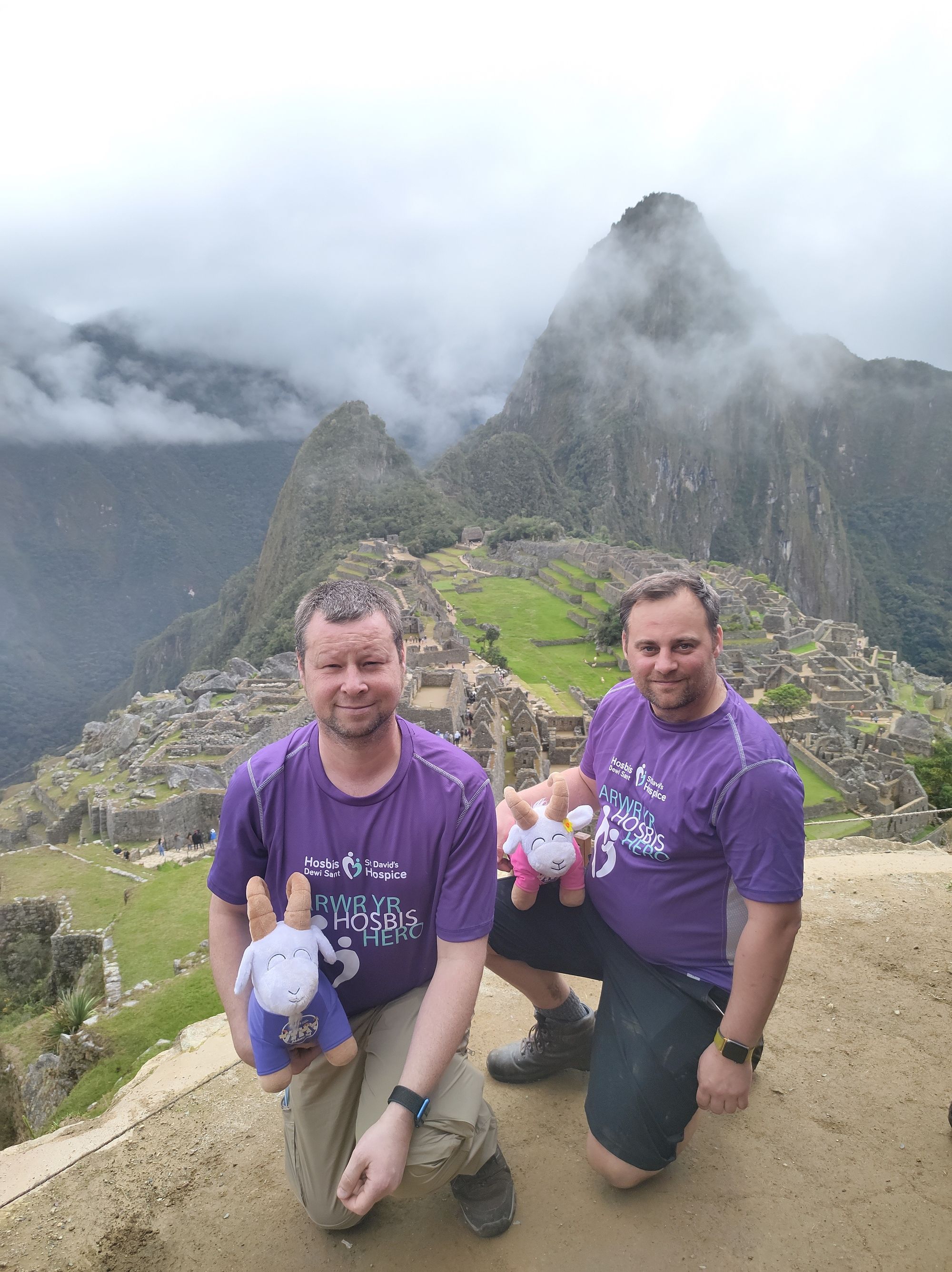 St David's Hospice: Friends climb an ancient wonder of the world,  for their local adult hospice