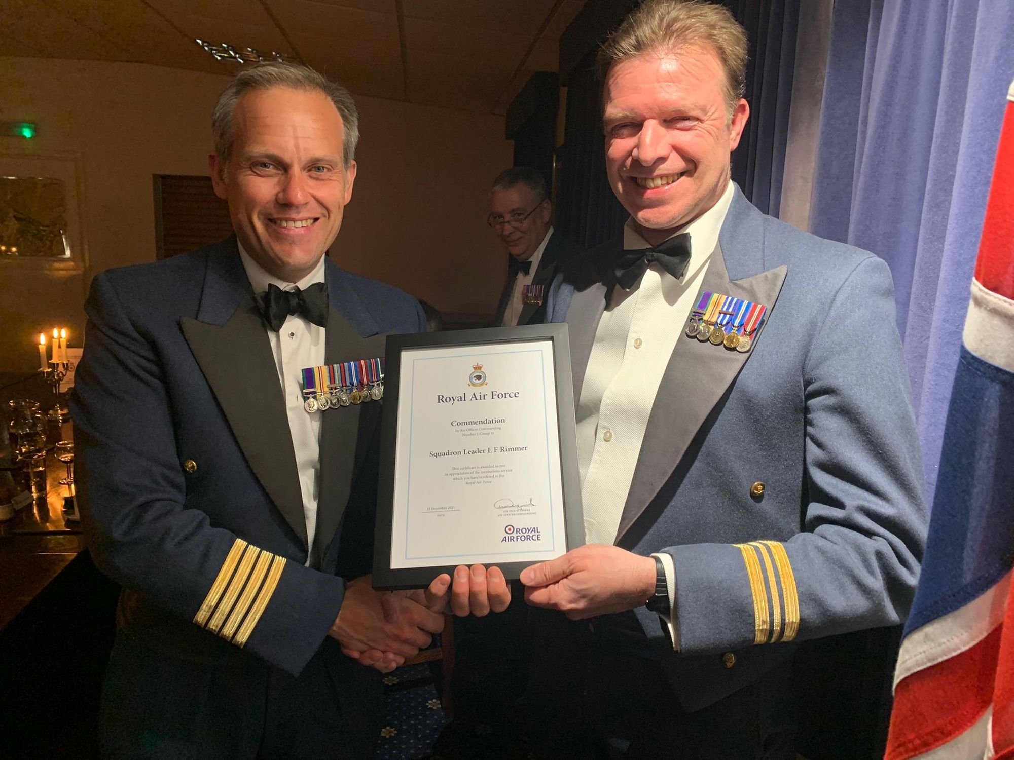 RAF Reserves from Formby-based Squadron mark national and international efforts
